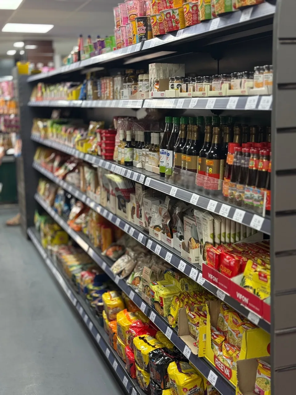 Asian sauces, spices and noodles