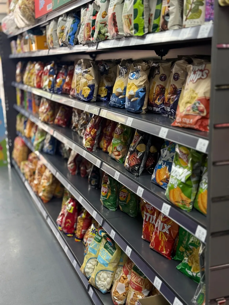 International crisps and snacks