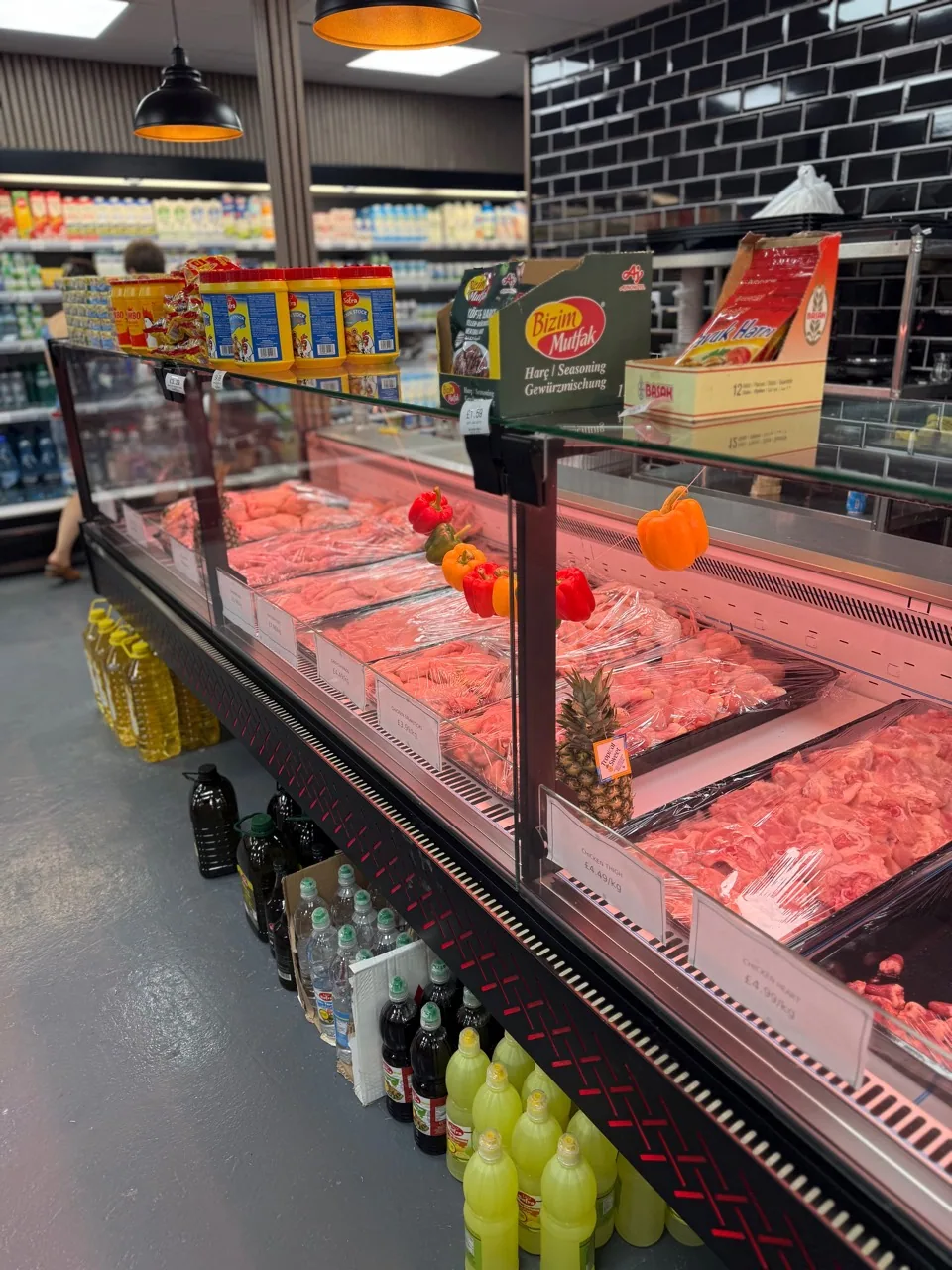 Day View halal butcher counter