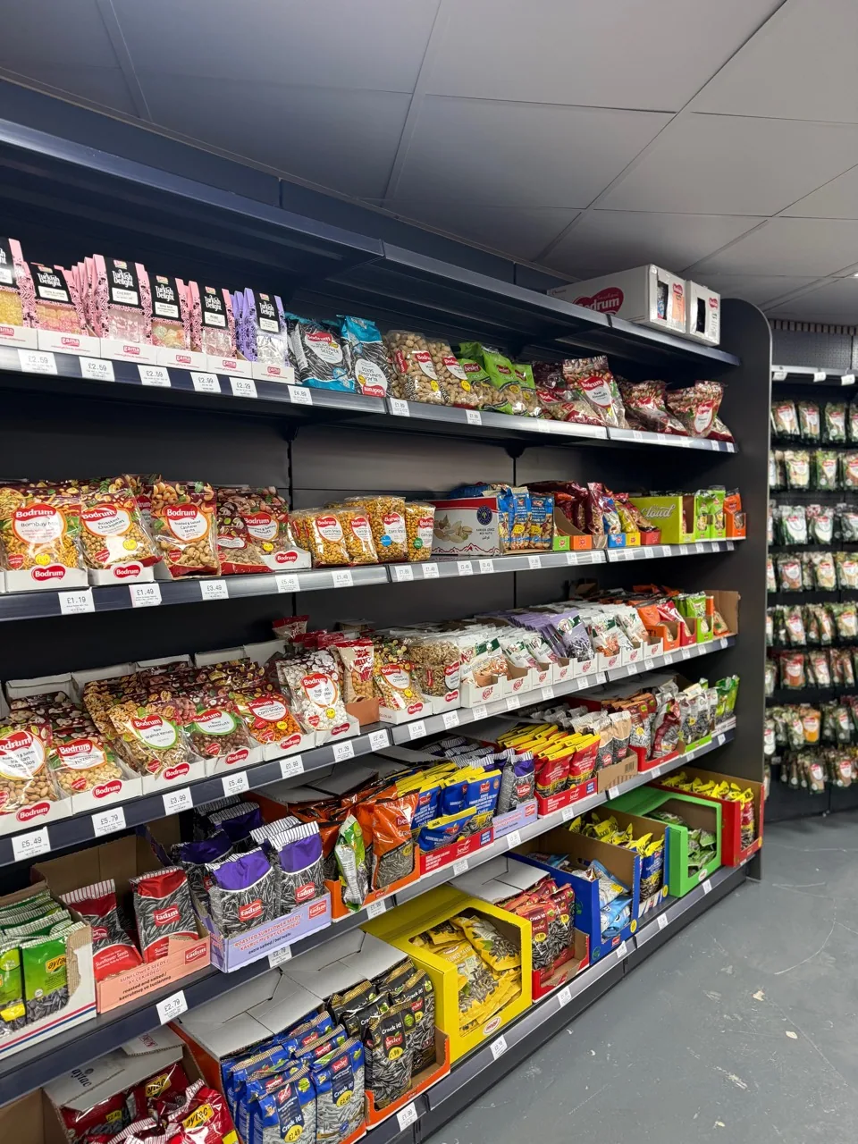 Nuts, seeds and dried fruit at Day View